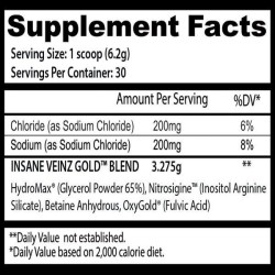 Insane Labz Insane Veinz Gold 175g | Supplements4muscle