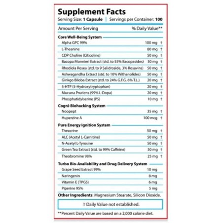 Revange Nutrition Noopept Rx Pro 100 kapslar Kosttillskott | S4M