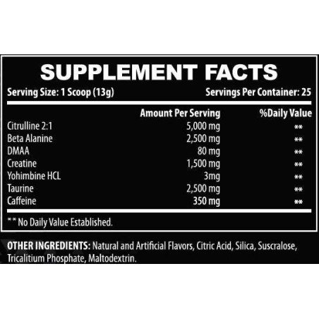 ONE Chaotic Extreme Pre-Workout DMAA | Kosttillskott4muscle