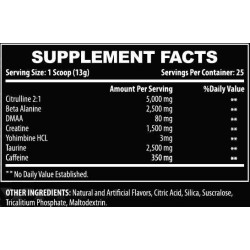 ONE Chaotic Extreme Pre-Workout DMAA | Kosttillskott4muscle