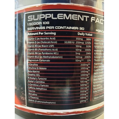 Laser Melt 300g DMAA Integratori | Supplements4muscle