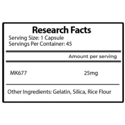Freedom Formulations Ibuta MK-677 45caps Supplements