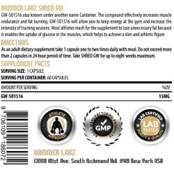 Hammer Labz Shred GW 60caps Supplements | Supplements4muscle