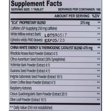 Cloma Pharma China White 25 Suppléments | Supplements4muscle