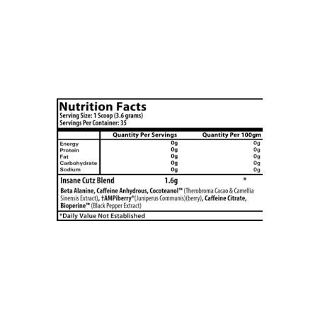 Insane Labz Insane Cutz 126g Supplement | Supplementen4muscle