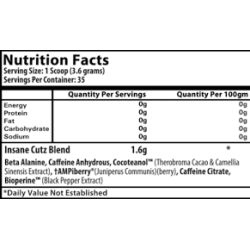 Insane Labz Insane Cutz 126g Supplement | Supplementen4muscle
