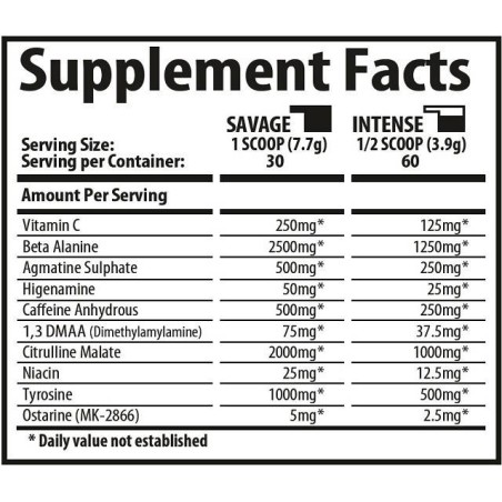 Savage Line Labs MYO-TKO DMAA 231g Integratori | S4M