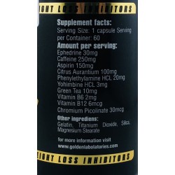 Golden Labs ECA Gold Integratori | Supplements4muscle