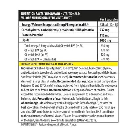 Genius Nutrition Omega-3T 100 softgels