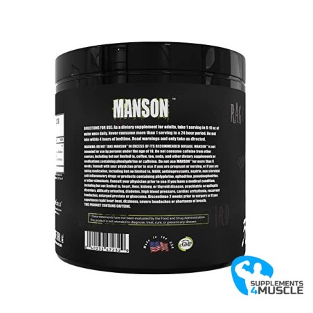 Manson van Dark Metal pre-workout supplementen | S4M