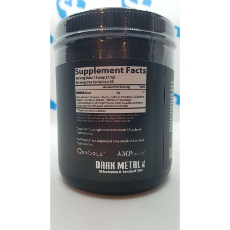 Manson van Dark Metal pre-workout supplementen | S4M