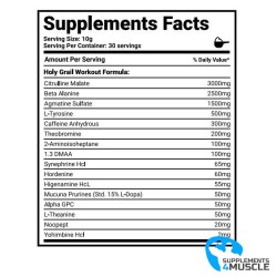 Heiliger Gral Pre-Workout DMAA 300 g Nahrungsergänzungsmittel | S4M