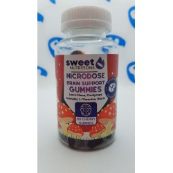 Sweet Nutritions Microdose Brain Support Gummies 60 cherry gummies