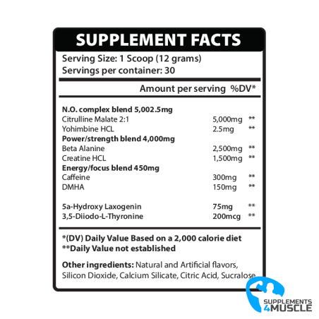 Freedom Formulations Rowdy Pre-Workout 360g Supplement | S4M