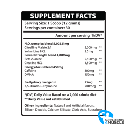 Freedom Formulations Rowdy Pre-Workout 360g Supplement | S4M