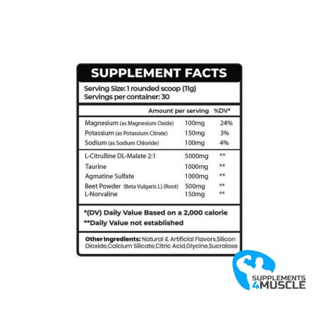 Freedom Formulations Pumpaholic 360g Suppléments | S4M