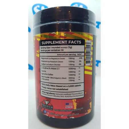 Freedom Formulations Pumpaholic 360g Suppléments | S4M