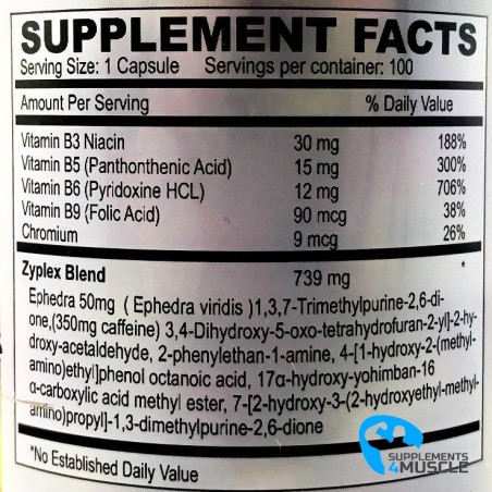 Yellow Bullet Xtreme 50 mg 100 Kapseln Nahrungsergänzungsmittel | S4M