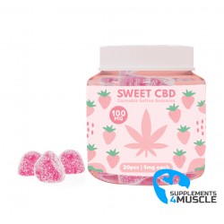 Sweet CBD Sour Strawberry 100mg, 60pcs