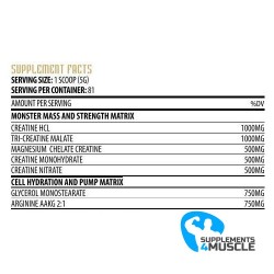 Hammer Labz Crea5 Strength 405g Creatine Stack Supplement|S4M