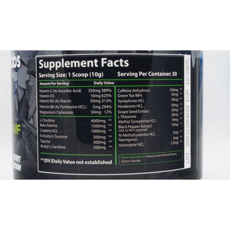 KJ Labs - Smash AMF Suplementos | Supplements4muscle