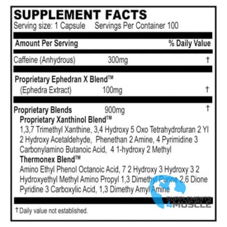 Die Hardrock Eph-100 100 Kapseln Ergänzung|Supplements4muscle