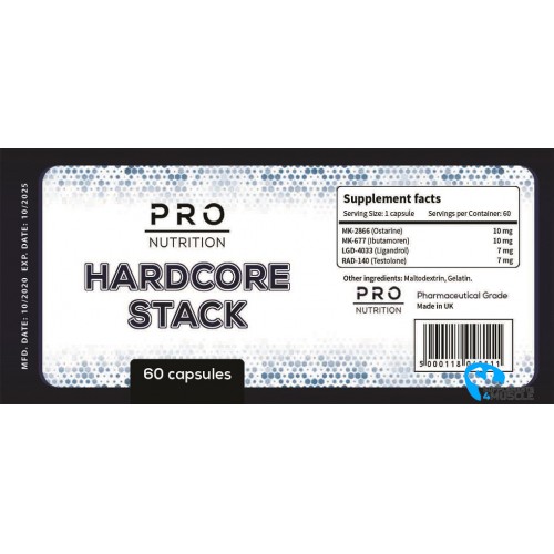 Pro Nutrition Hardcore Stack 60 caps