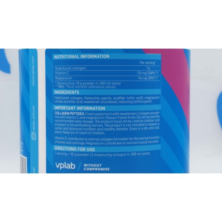 VPLAB Péptidos de Colágeno 300g Suplementos|Supplements4muscle