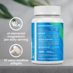 VPLAB Magnesium Citrate 90 softgels Kosttillskott | S4M