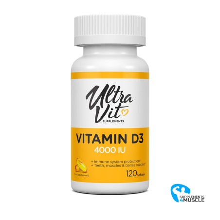 ULTRAVIT Vitamina D3 4000IU 120 cápsulas Suplementos | S4M