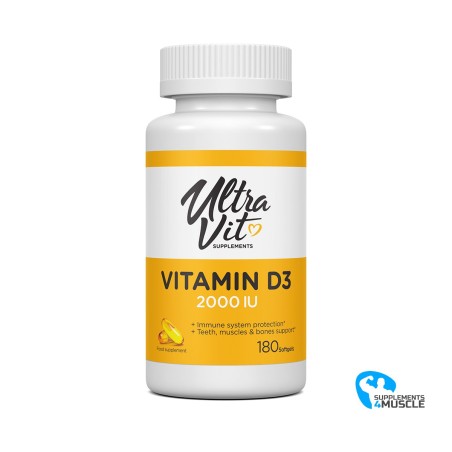 ULTRAVIT Vitamina D3 2000 UI 180 softgel Integratori | S4M
