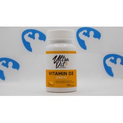 ULTRAVIT Vitamina D3 2000 IU 180 softgels Suplementos | S4M