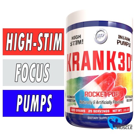 Hi Tech Pharmaceuticals Krank 3D 390 grammi Integratori | S4M