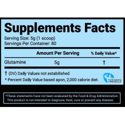 BULK XXL Glutamine Rauw 400 g Supplementen | S4M