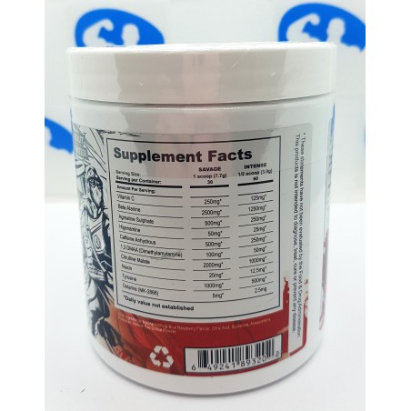 Patriot Extreme Pre-workout 231 g Supplementen | S4M