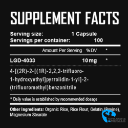 Warrior Labz Ligandrol LGD-4033 100 caps Supplements | S4M