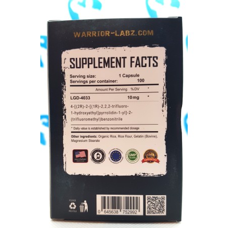 Warrior Labz Ligandrol LGD-4033 100 caps Supplements | S4M
