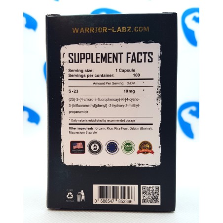 Warrior Labz S-23 100 caps Supplements | Supplements4muscle