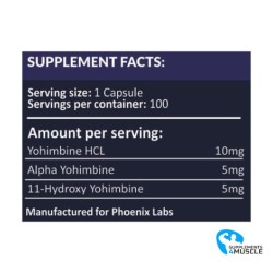 Phoenix Labs Triple Yohimbina 10 mg 100 cáps.