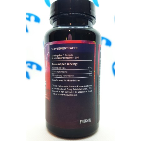Phoenix Labs Triple Yohimbina 10 mg 100 cáps.