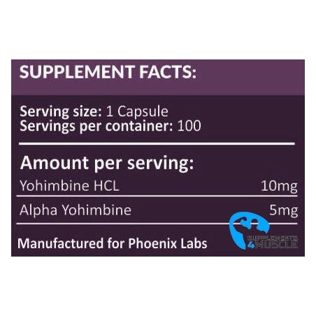 Phoenix Labs Double Yohimbin 10 mg 100 Kapseln Ergänzungen | S4M