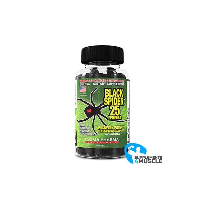 Cloma Pharma Svart spindel 25 | Kosttillskott4muscle