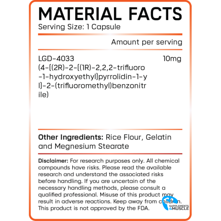 GynSyn Labs LGD-4033 60 capsules