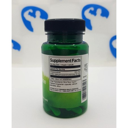 Swanson DHEA & Pregnenolone 60 caps