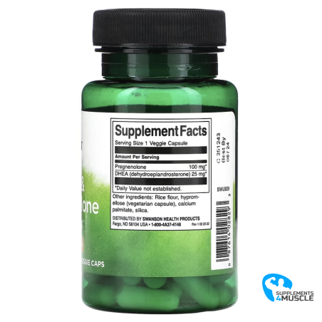 Swanson DHEA & Pregnenolone 60 caps