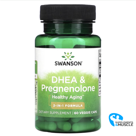 Swanson DHEA & Pregnenolona 60 cáps.