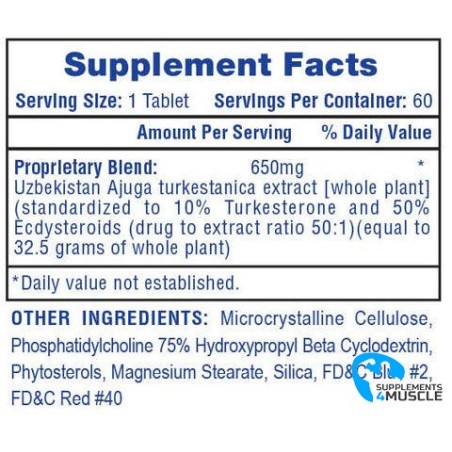Hi-Tech Pharmaceuticals Turkesterone 650 60 kapslar