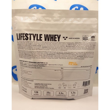 Suplementos suecos Lifestyle Whey 450 g
