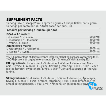 Swedish Supplements BCAA Engine
