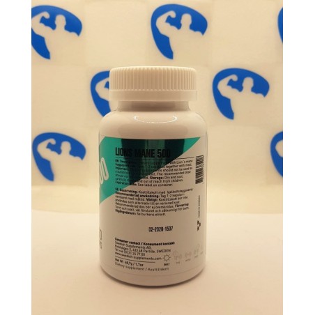 Swedish Supplements Lions Mane 500 mg 60 caps
